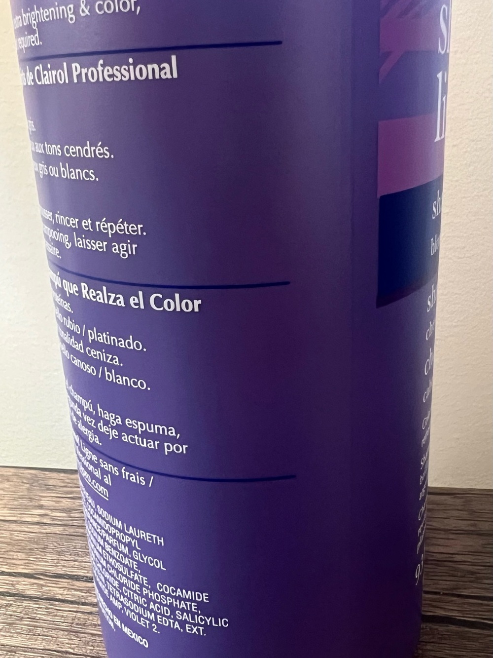 Clairol Professional Shimmer Lights Shampoo 31.5 oz + Conditioner 16 oz NEW - Picture 5 of 11